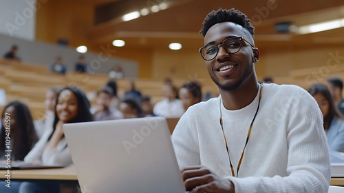 Confident Black Student Stu...