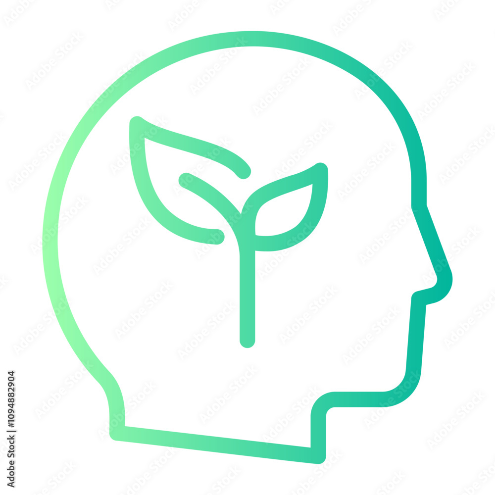 think green gradient icon think green gradient icon