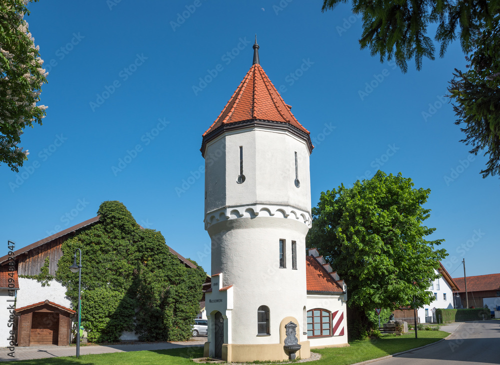 historic water tower Harthausen, buildt in 1901 historic water tower Harthausen, buildt in 1901