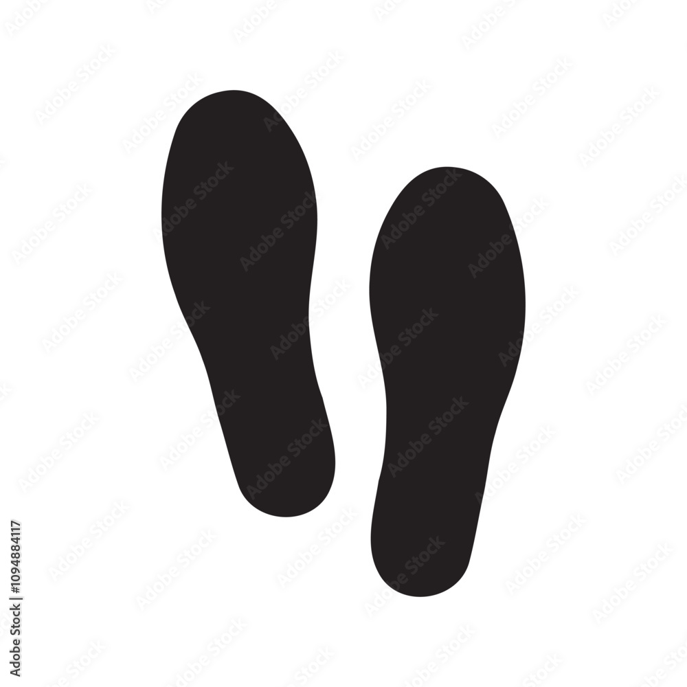 Shoe Insoles Silhouette Vector Illustration Shoe Insoles Silhouette Vector Illustration