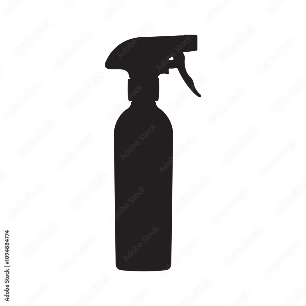 Snow Melting Defrost Bottle Silhouette Vector Illustration Snow Melting Defrost Bottle Silhouette Vector Illustration