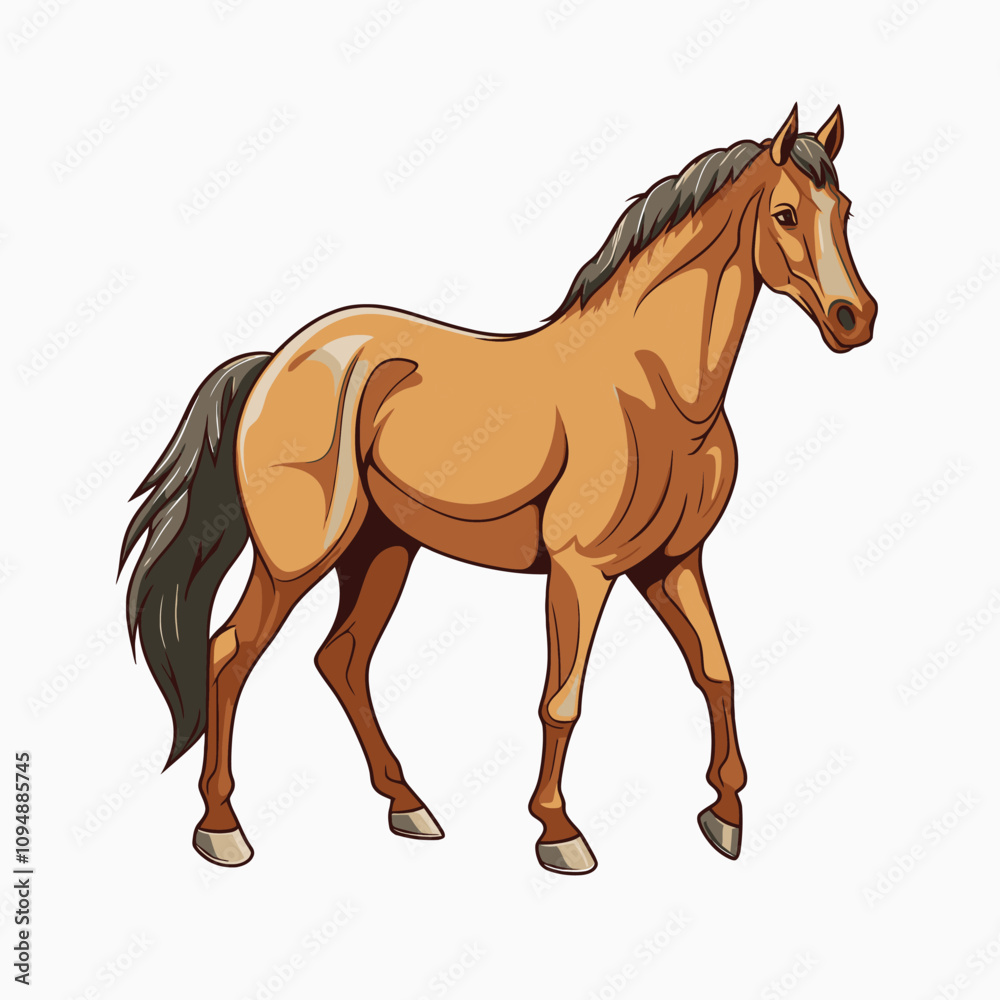 Fototapeta premium Unique Horse Vector Illustration for Branding
