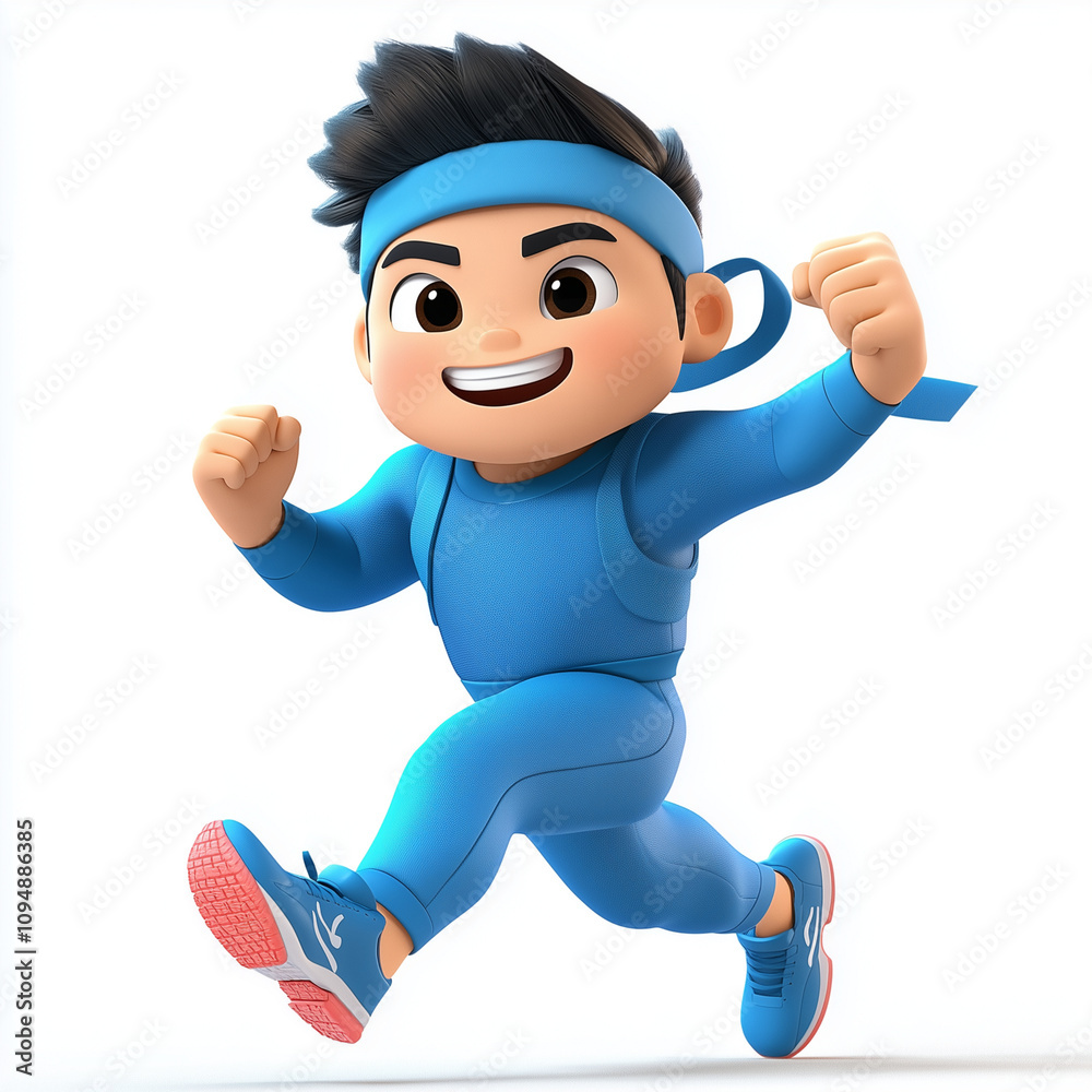 a cartoon illustration of running activity a cartoon illustration of running activity