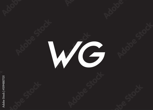 WG letter logo and initial logo design