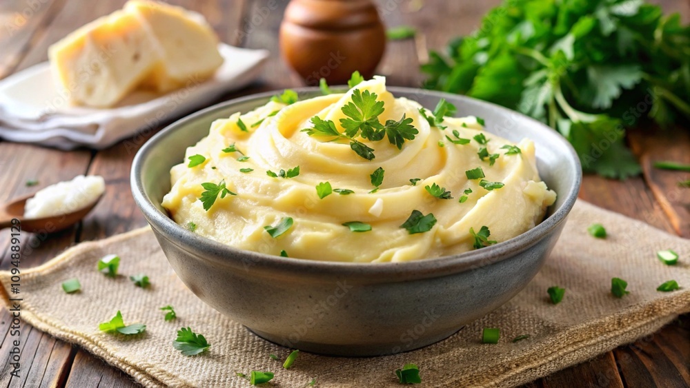 mashed potatoes with chives