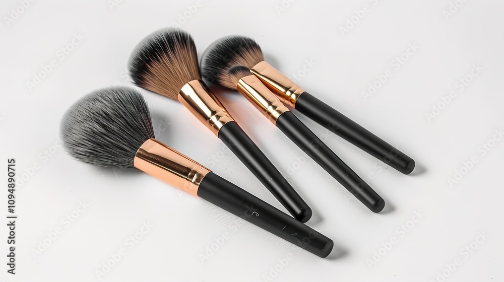 Makeup Brush with Foundation Cream - a sleek and beauty-centric visual. The image highlights the elegance and artistry of makeup application on a clean background. Makeup Brush with Foundation Cream - a sleek and beauty-centric visual. The image highlights the elegance and artistry of makeup application on a clean background.