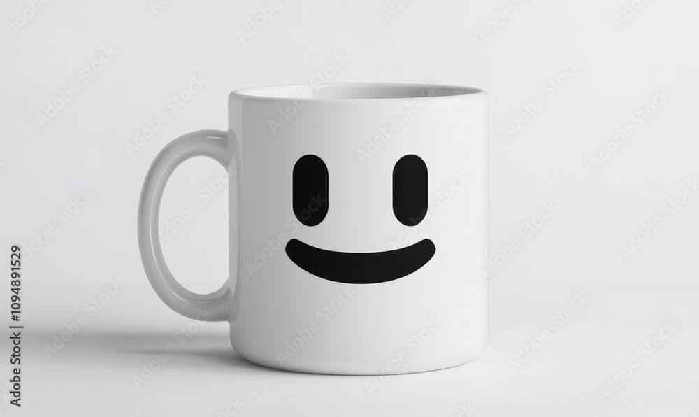 A cheerful mug featuring a smiley face design, perfect for uplifting your morning coffee experience. A cheerful mug featuring a smiley face design, perfect for uplifting your morning coffee experience.