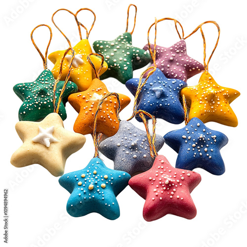 Magnificent Crafting salt dough isolated on transparent background
