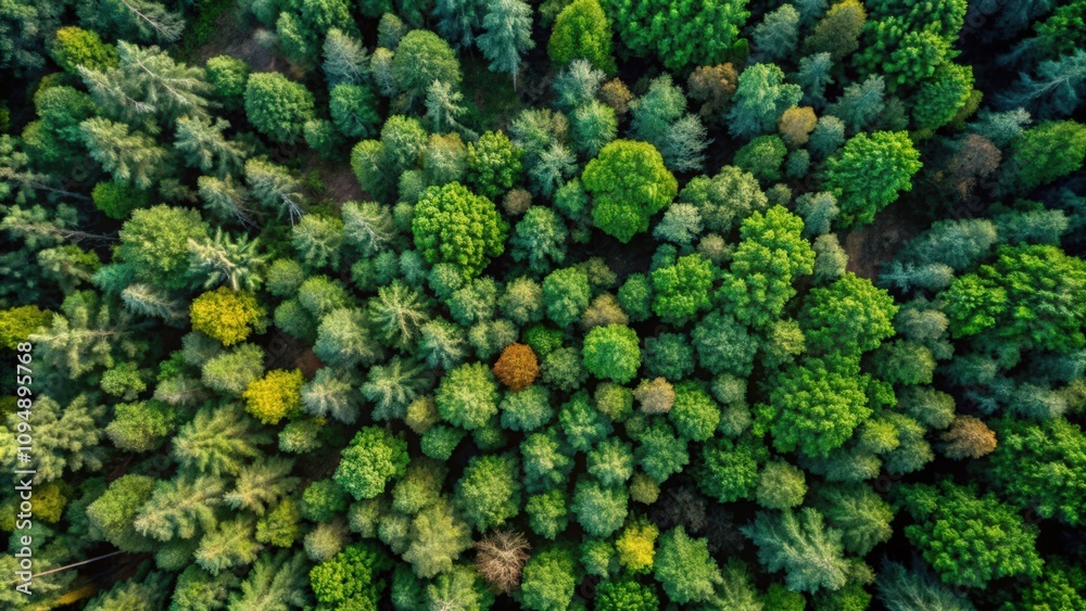 Aerial View of a Lush Green Forest Canopy Aerial View of a Lush Green Forest Canopy