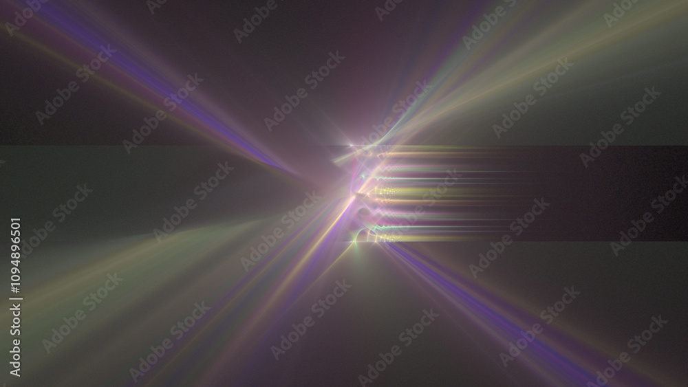 Sfondo scuro con fasci di luce colorati