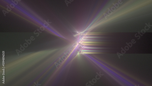 Obraz na płótnie Sfondo scuro con fasci di luce colorati w salonie