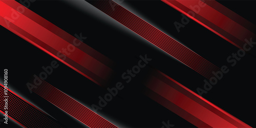 futuristic black background with transparent red lines. vector illustration