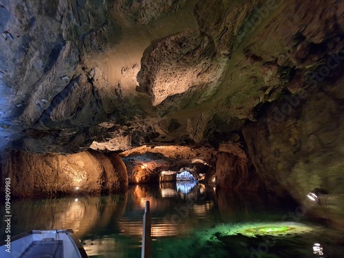 Subterranian Lake in Switzerland photo