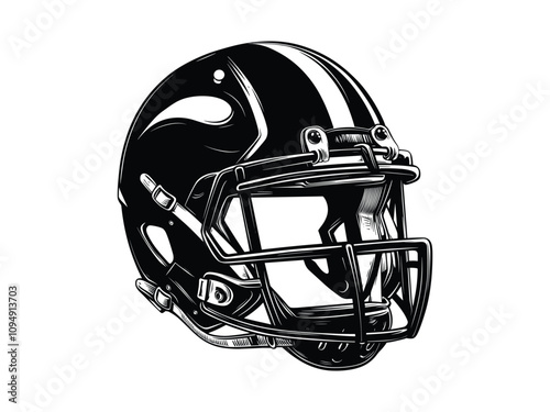 American Football Helmet Vector Silhouettes photo