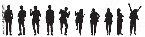 silhouette of a person business