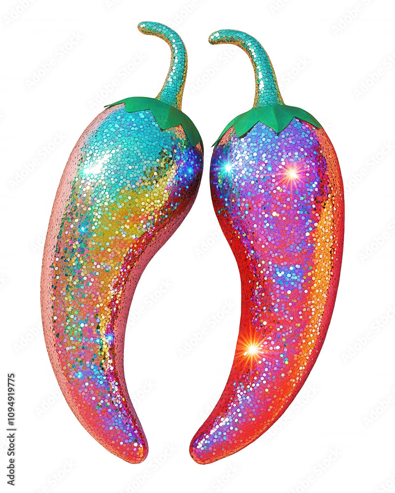 Vibrant Chili Peppers Close-Up Multicolored Glossy Red Green Background Black Food Photography Illustration Vibrant Chili Peppers Close-Up Multicolored Glossy Red Green Background Black Food Photography Illustration