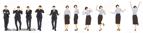 business people set collection