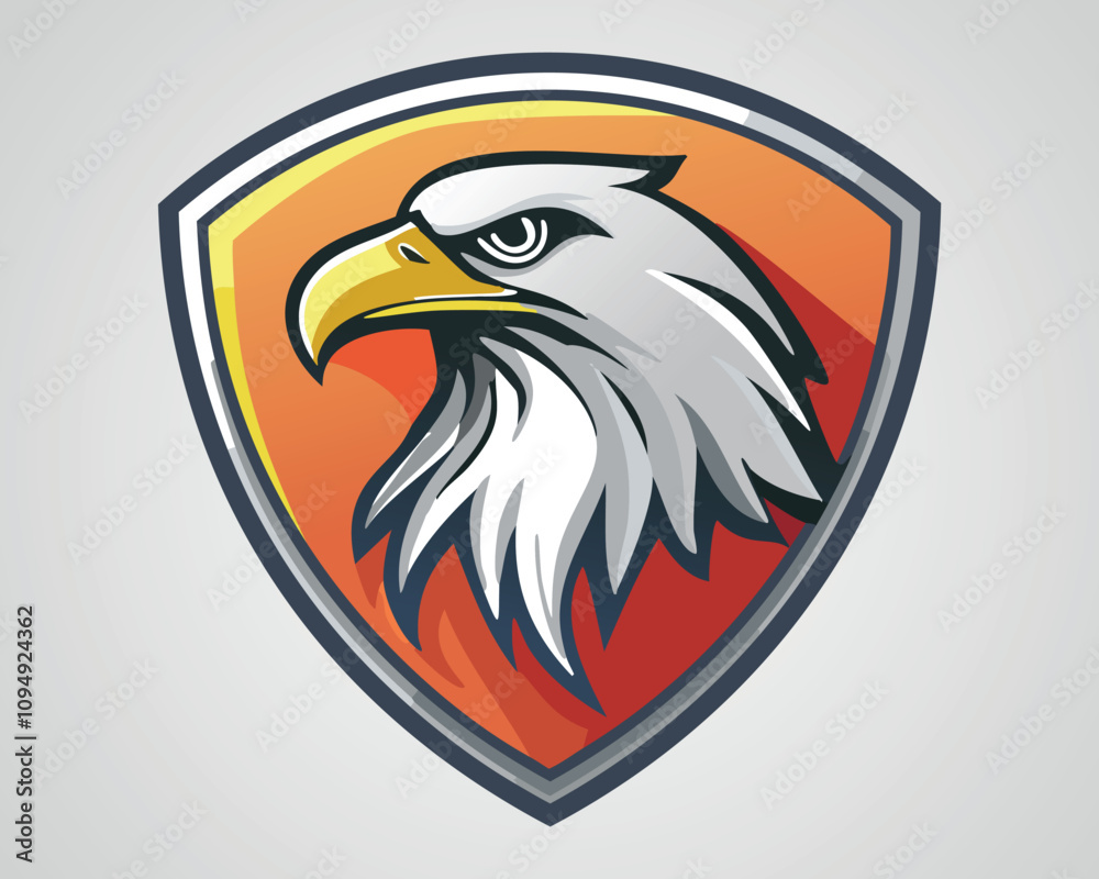 Fototapeta premium Eagle Logo Design - Powerful Bird Illustration