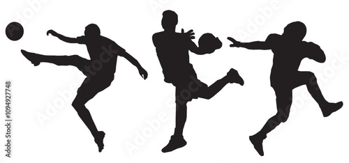 silhouette of sports people