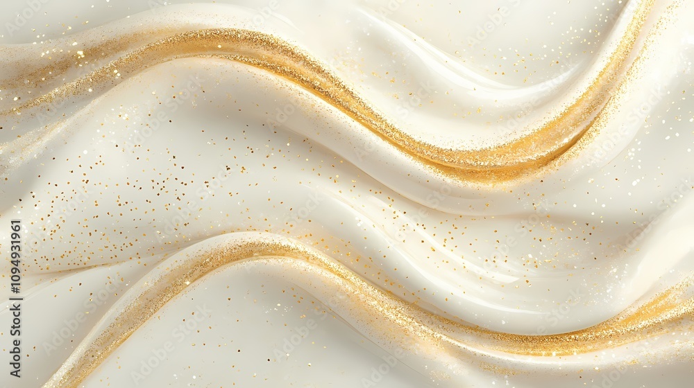digital technology gold and white wave lines illustration poster background digital technology gold and white wave lines illustration poster background