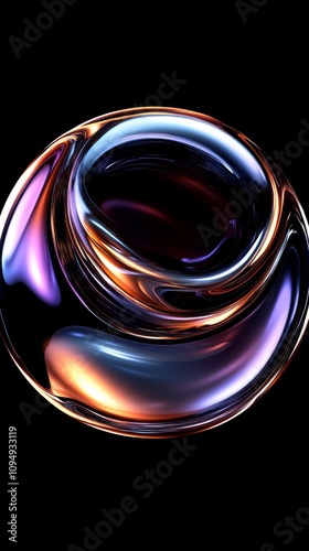Abstract Orb of Liquid Light