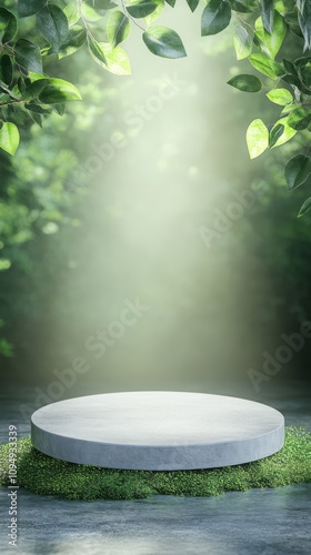Serene Nature Podium: A pri...