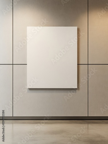 Blank Canvas on Modern Beig...