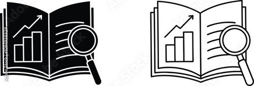 Book Report Analysis Magnifying Growth Charts, Data Research