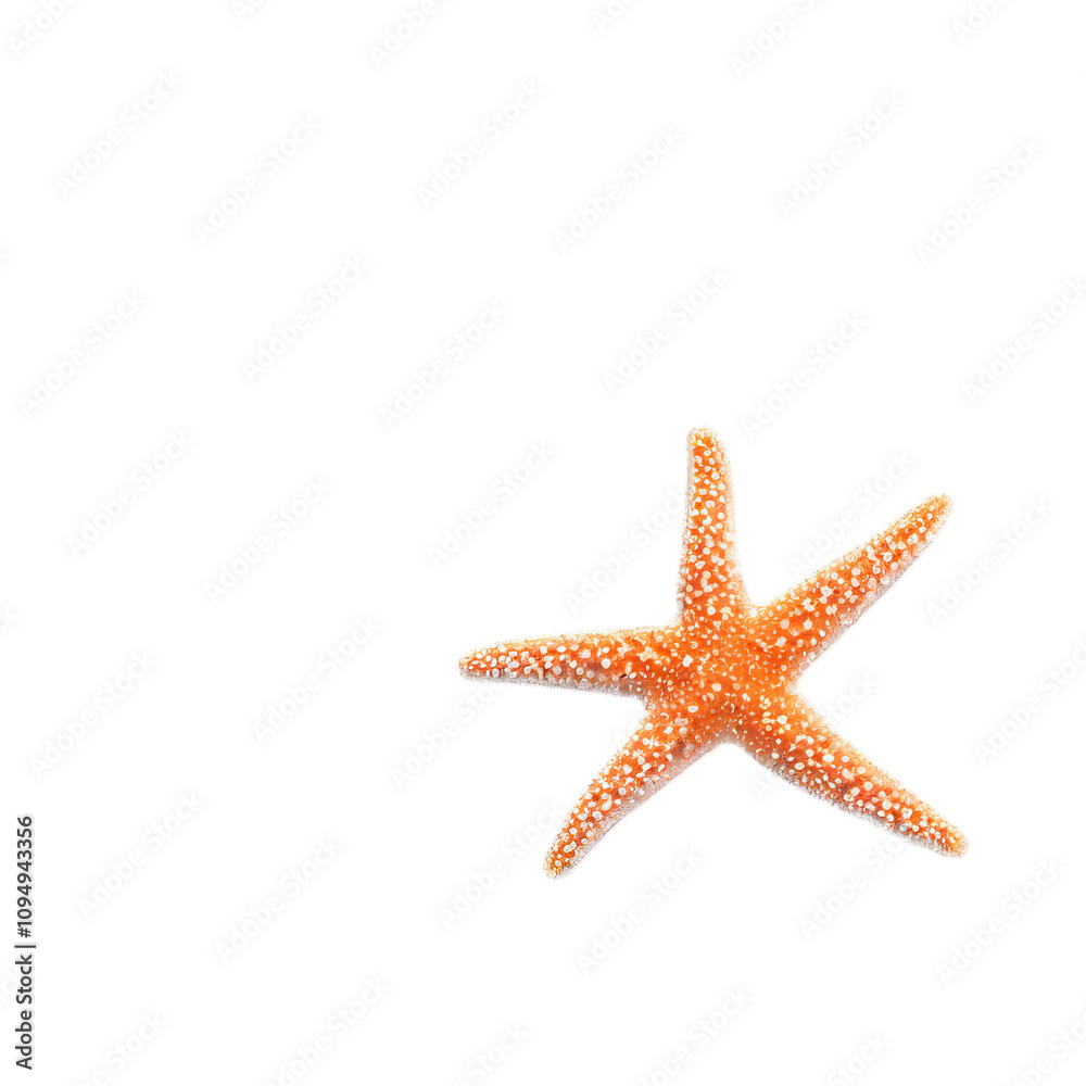 Orange starfish on a black background. Perfect for summer, beach, ocean themes. Orange starfish on a black background. Perfect for summer, beach, ocean themes.