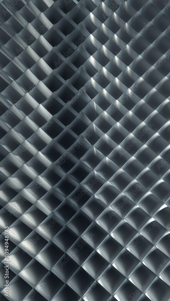 Warping diamond grid with layered shadows and highlights Warping diamond grid with layered shadows and highlights