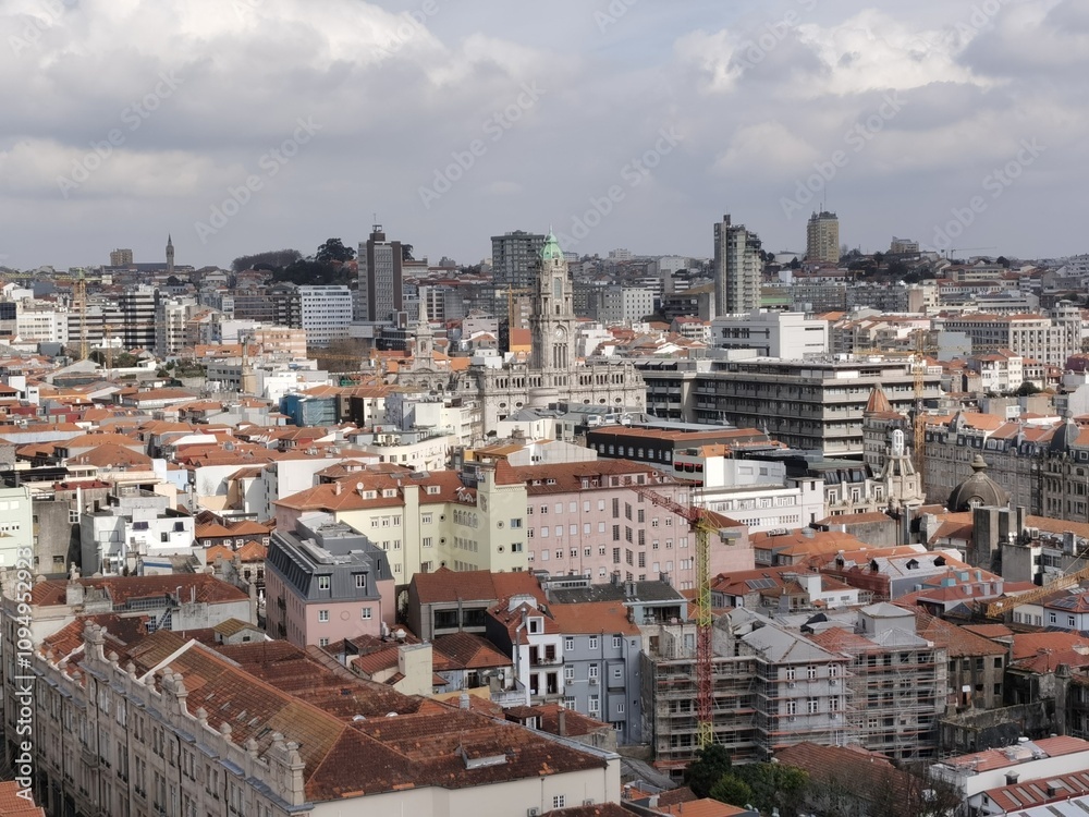 The city view or Porto, Portugal