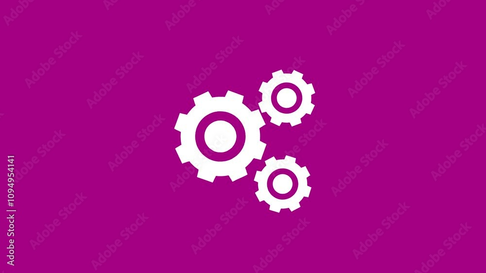Spinning gears cogwheels rotted animation . Spinning gears cogwheels rotted animation .