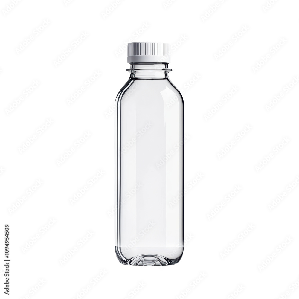 Clear plastic water bottle on a transparent background Clear plastic water bottle on a transparent background