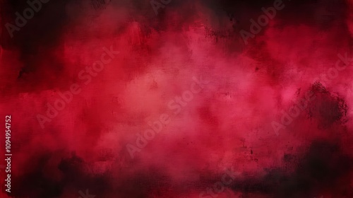  Abstract red watercolor background with dark grunge texture and smoke , distressed vintage. dark maroon background, dark crimson texture, banner 