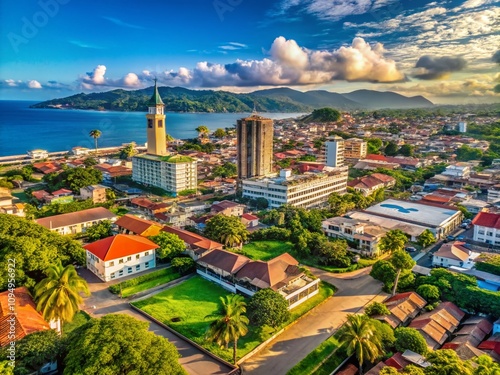 Discovering Malabo: A Scenic Overview of the Capital of Equatorial Guinea, Showcasing Its Unique Architecture, Lush Surroundings, and Cultural Landmarks in Perfect Balance