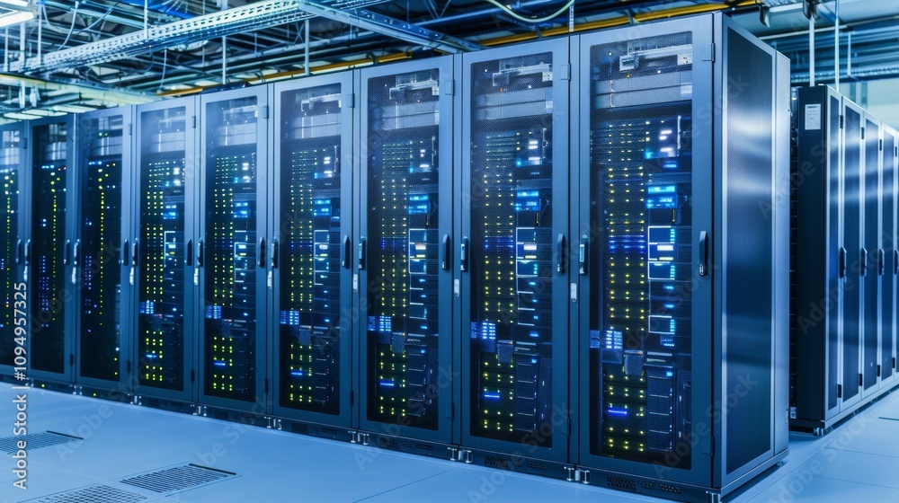 Data Center Illustration. Server Room Infrastructure. Image of Server Racks in a Modern Interior. Cybersecurity Facility Equipment. IT Systems Technology. Data Storage IT Room. Data Center Illustration. Server Room Infrastructure. Image of Server Racks in a Modern Interior. Cybersecurity Facility Equipment. IT Systems Technology. Data Storage IT Room.
