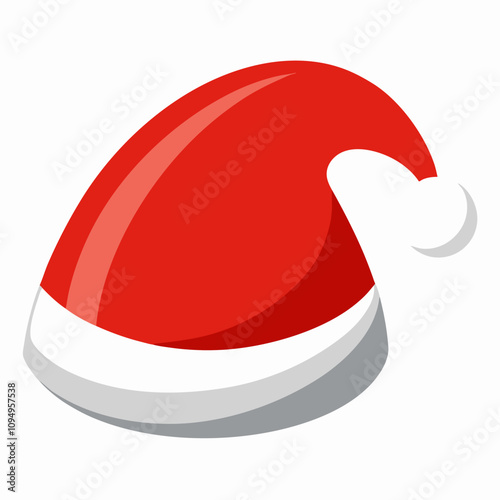 Introducing a unique Santa Claus hat vector illustration to add originality to your projects.
