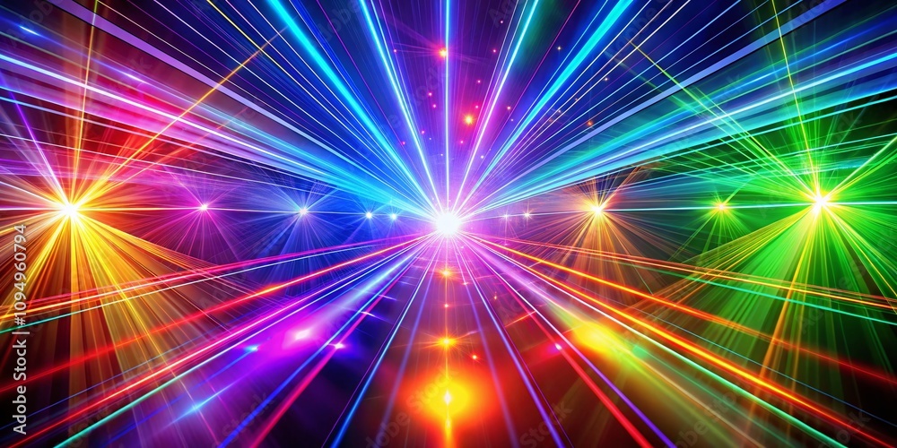 Fototapeta premium Dynamic Laser Effect Background for Captivating Candid Photography, Ideal for Creative Projects, Events, and Visual Art Displays