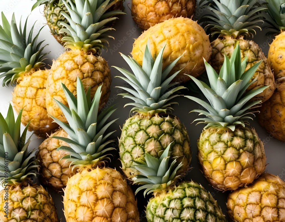 Ripe pineapple fruit. Ripe pineapple on white background Ripe pineapple fruit. Ripe pineapple on white background