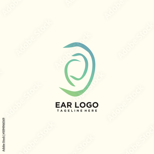 Ear hearing logo design