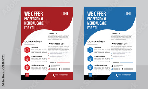 A bundle of 5 templates of a4 flyer, Flyer template layout design. business flyer, brochure, magazine or flier mockup in bright colors. perfect for creative professional business. vector template 

