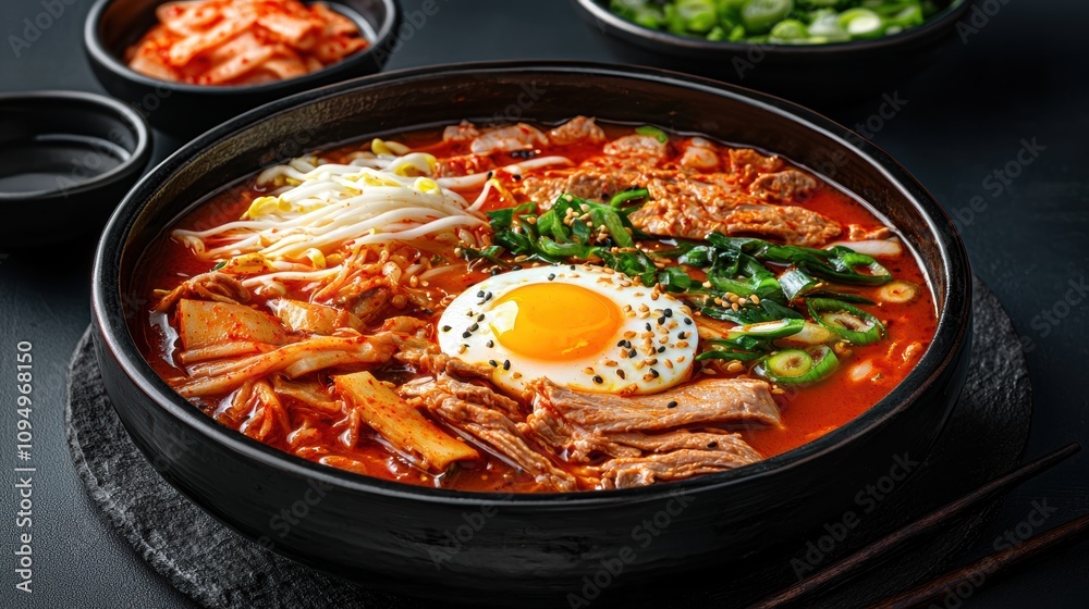 Delicious ramen bowl preparation japanese restaurant food photography indoor setting close-up culinary art Delicious ramen bowl preparation japanese restaurant food photography indoor setting close-up culinary art