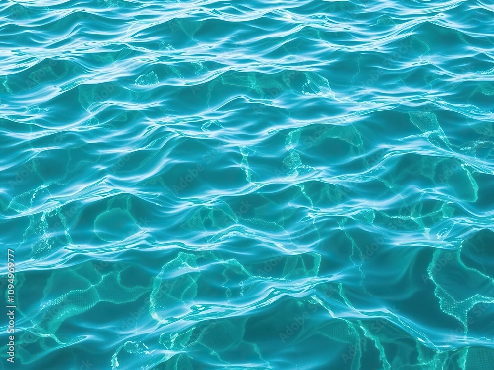 Wavy lines in shades of green and white on a textured water surface, Natural Beauty, Abstract Pattern Wavy lines in shades of green and white on a textured water surface, Natural Beauty, Abstract Pattern