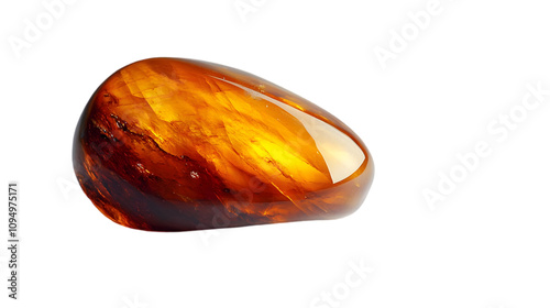 Amber Gemstone Closeup Photo