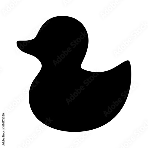 Duck silhouette. Vector image
