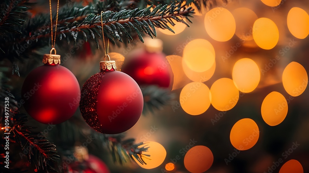 Festive Christmas Tree & Holiday Decor with Gifts, Stockings, and Fireworks for Winter Celebration Festive Christmas Tree & Holiday Decor with Gifts, Stockings, and Fireworks for Winter Celebration