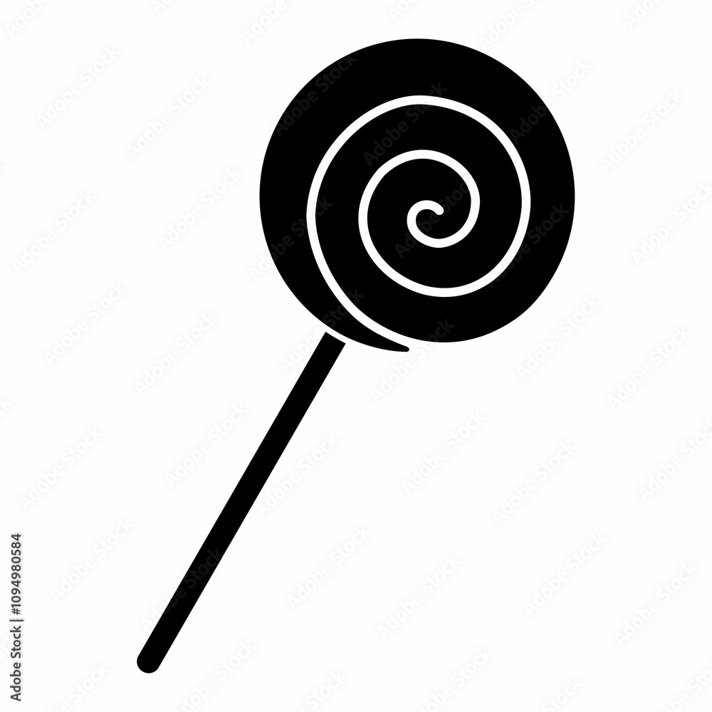 Lollipop candy icon. Flat image Lollipop candy icon. Flat image