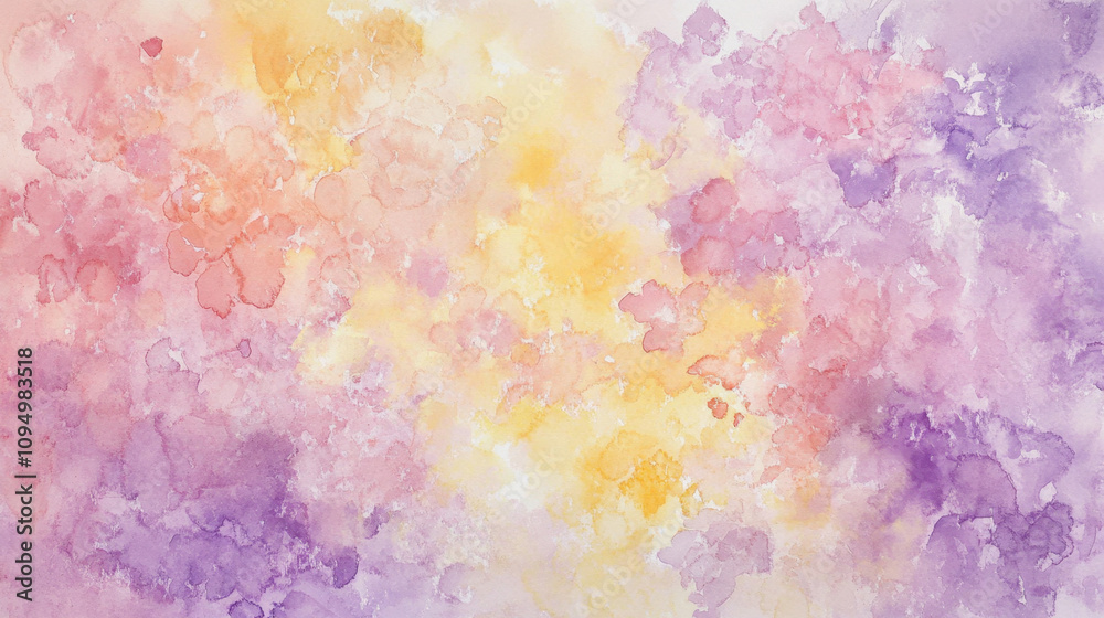 Fototapeta premium Plain watercolor background of large washes in neutral colors for graphic design or wallpaper.