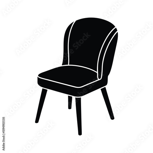 Modern Chair Vector Illustration – Stylish and Versatile Design

