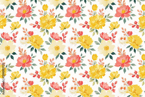 Watercolor Floral Background: Soft and Elegant Artistic Design